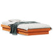 Sengeramme med LED voksbrun 75x190 cm heltre furu