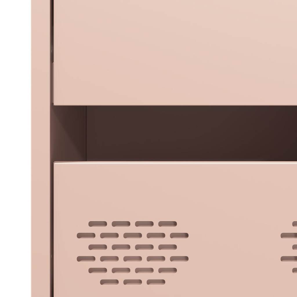 Highboard rosa 68x39x101,5 cm stål