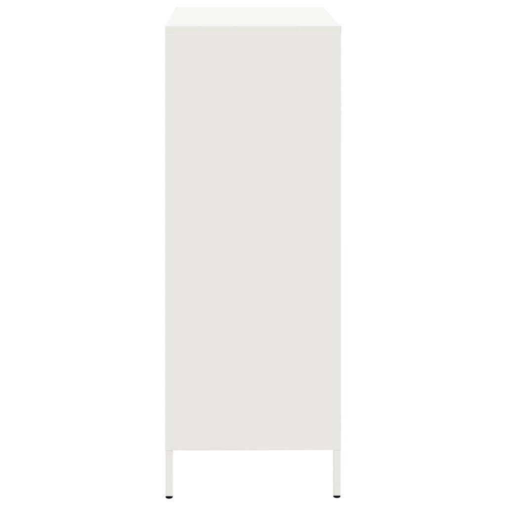 Highboard hvit 68x39x101,5 cm stål