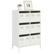 Highboard hvit 68x39x101,5 cm stål