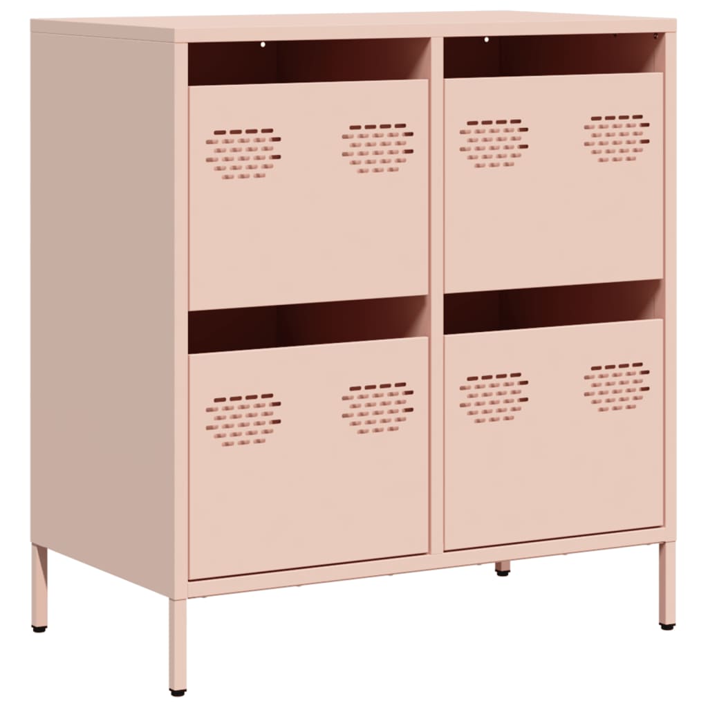 Skjenk rosa 68x39x73,5 cm kaldvalset stål