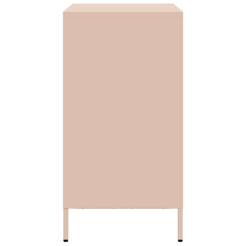 Skjenk rosa 68x39x73,5 cm kaldvalset stål