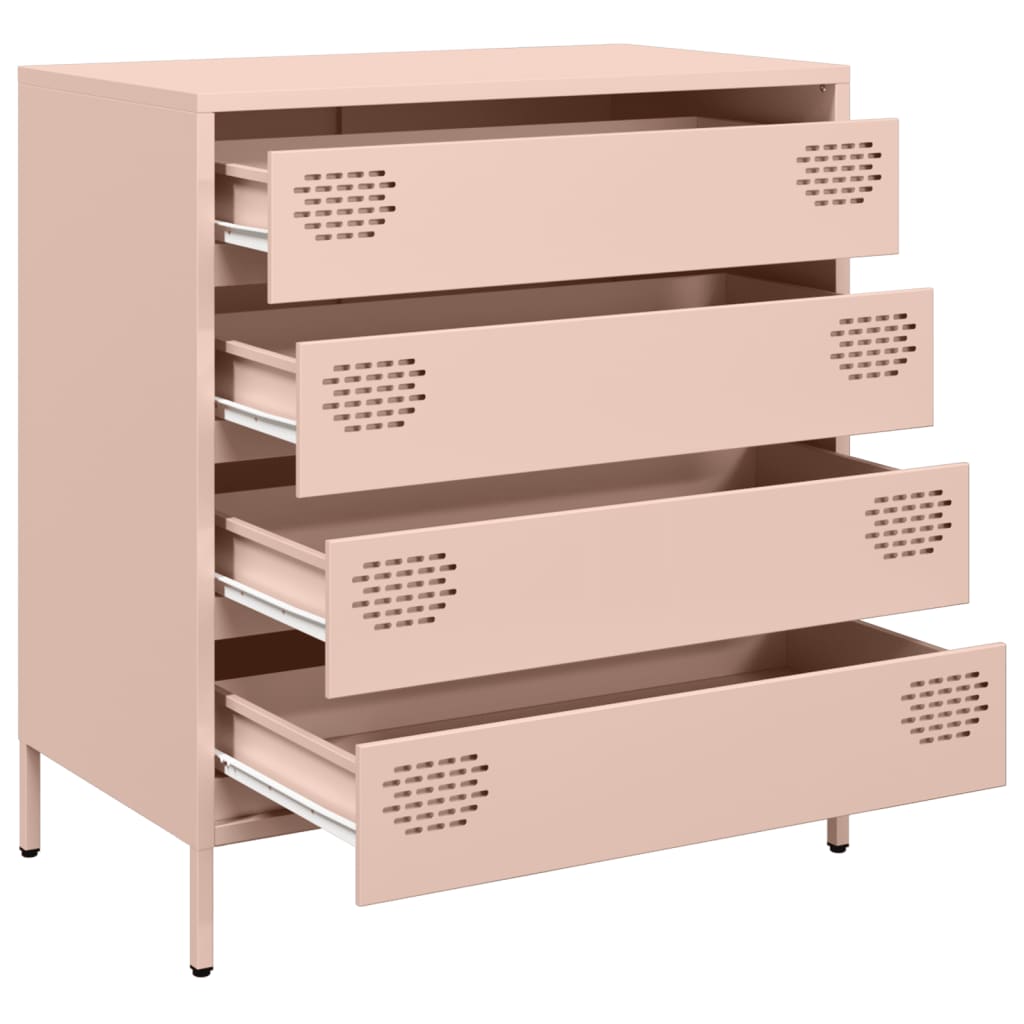 Skjenk rosa 68x39x73,5 cm kaldvalset stål