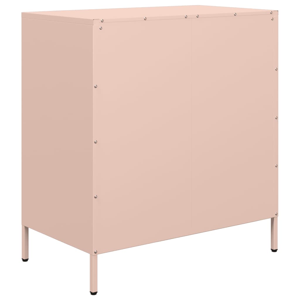 Skjenk rosa 68x39x73,5 cm kaldvalset stål
