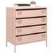 Skjenk rosa 68x39x73,5 cm kaldvalset stål