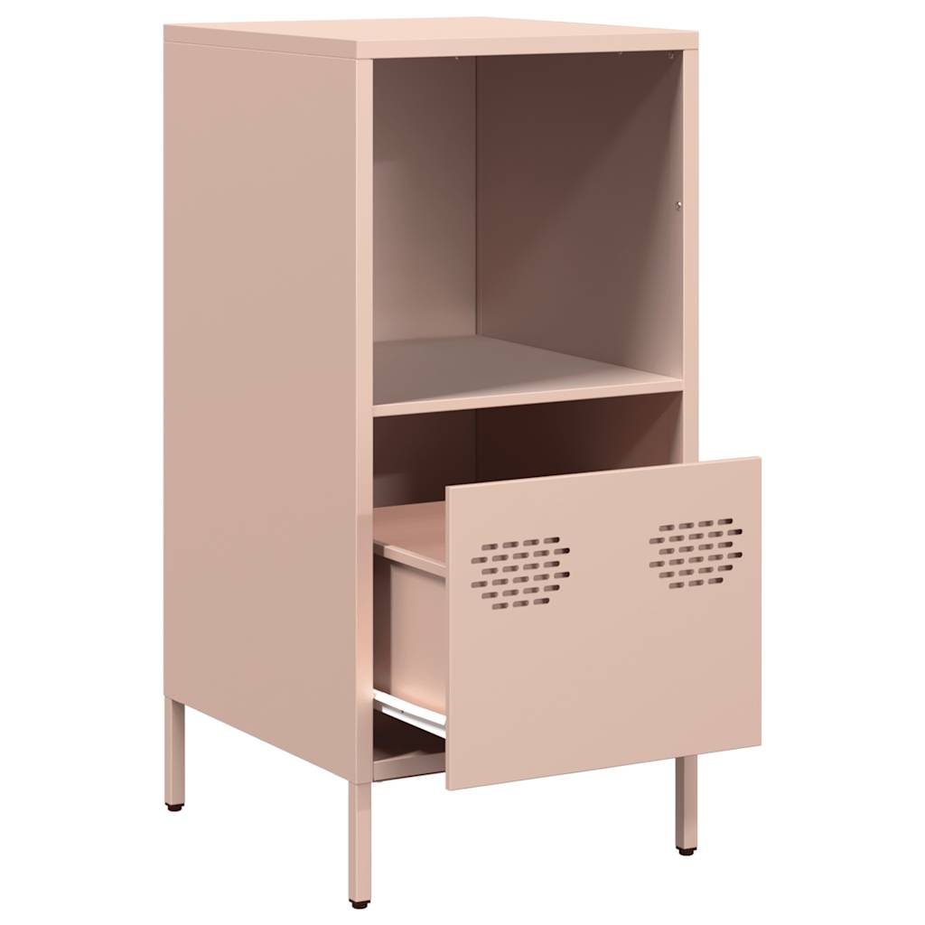 Skjenk rosa 35x39x73,5 cm kaldvalset stål