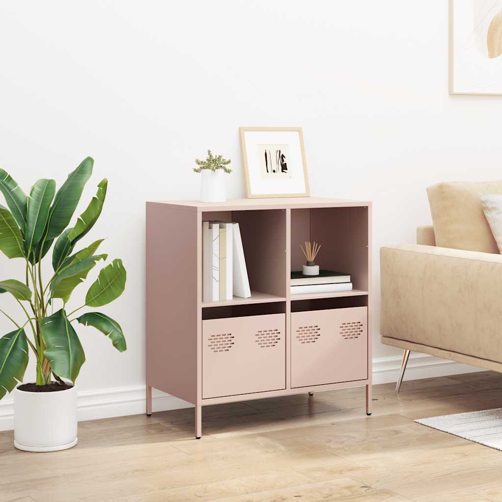 Skjenk rosa 68x39x73,5 cm kaldvalset stål