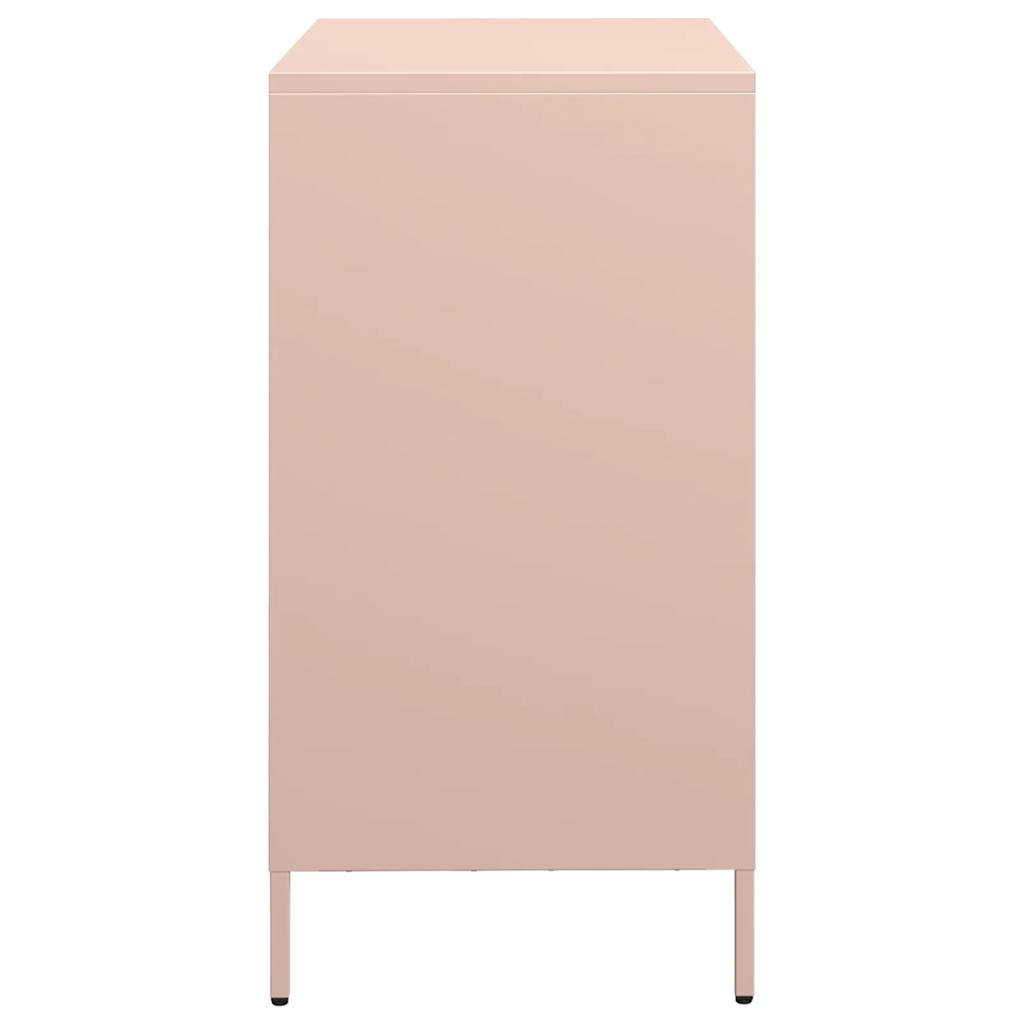Skjenk rosa 68x39x73,5 cm kaldvalset stål
