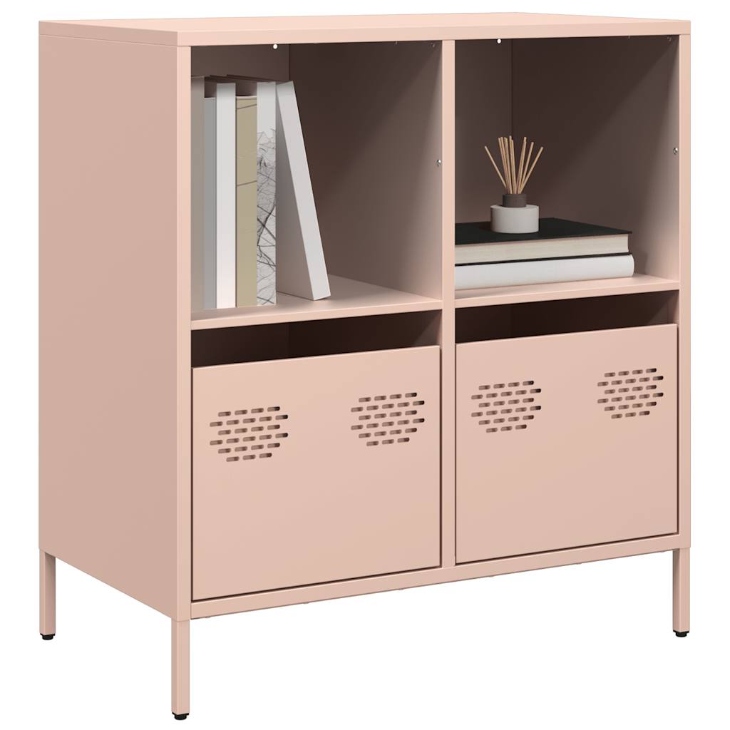 Skjenk rosa 68x39x73,5 cm kaldvalset stål