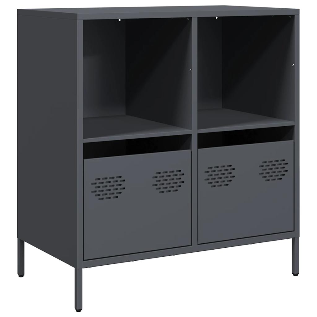 Skjenk antrasitt 68x39x73,5 cm kaldvalset stål