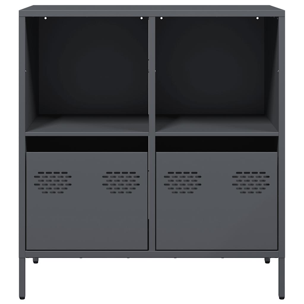 Skjenk antrasitt 68x39x73,5 cm kaldvalset stål