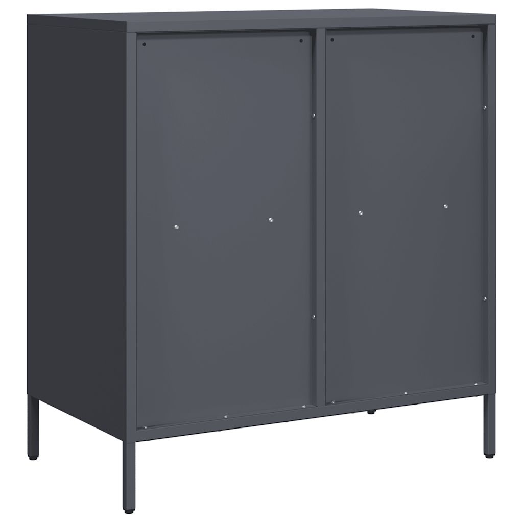Skjenk antrasitt 68x39x73,5 cm kaldvalset stål