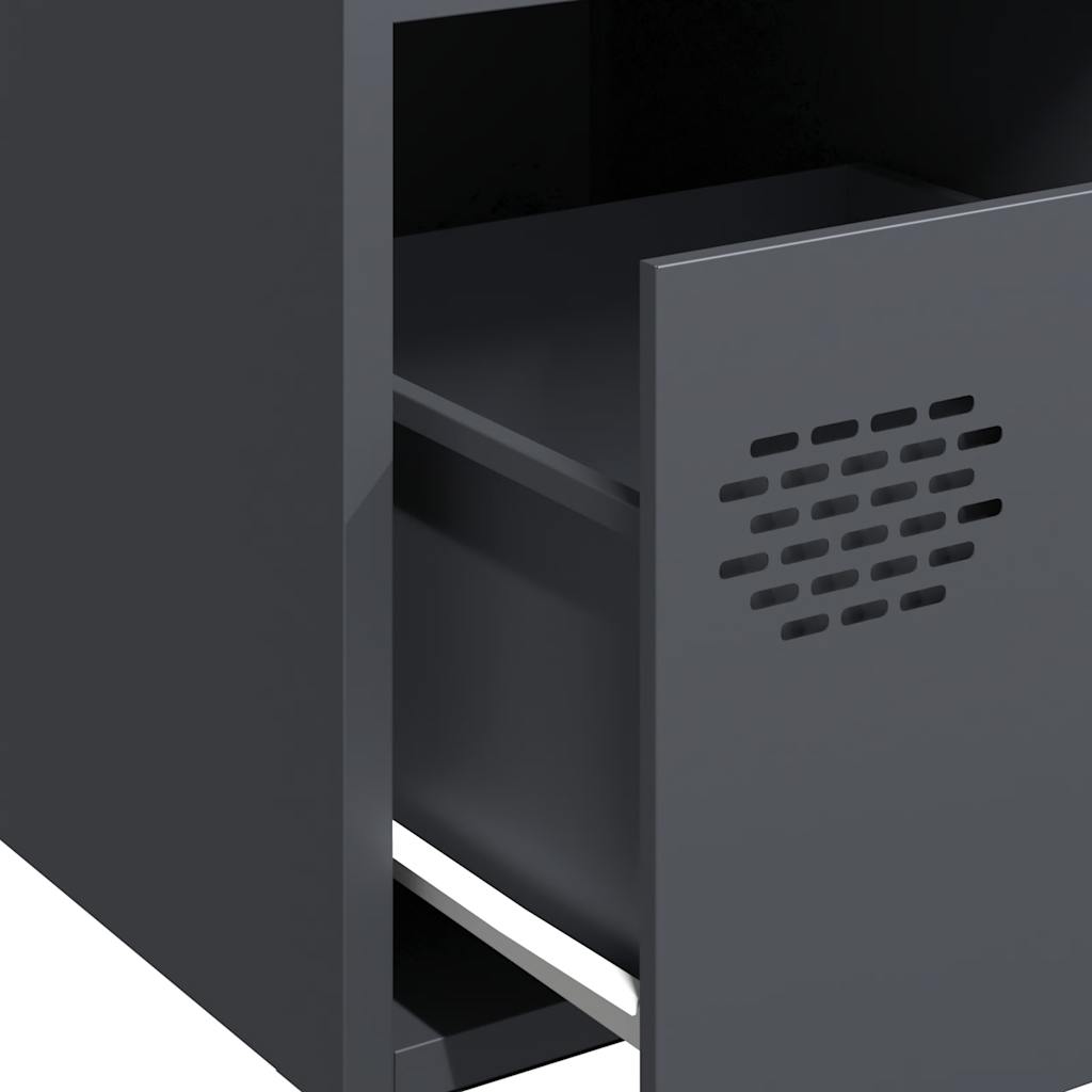 Skjenk antrasitt 68x39x73,5 cm kaldvalset stål