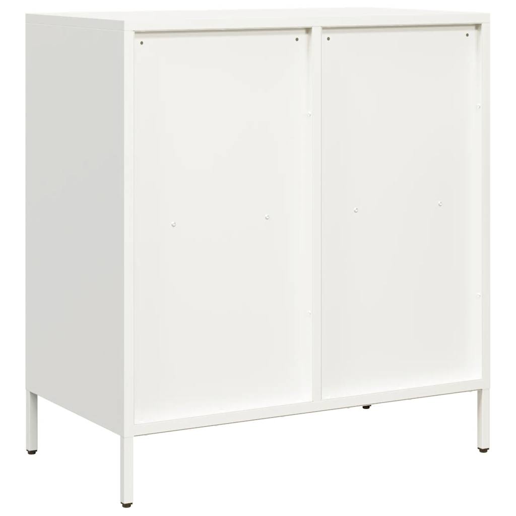 Skjenk hvit 68x39x73,5 cm kaldvalset stål