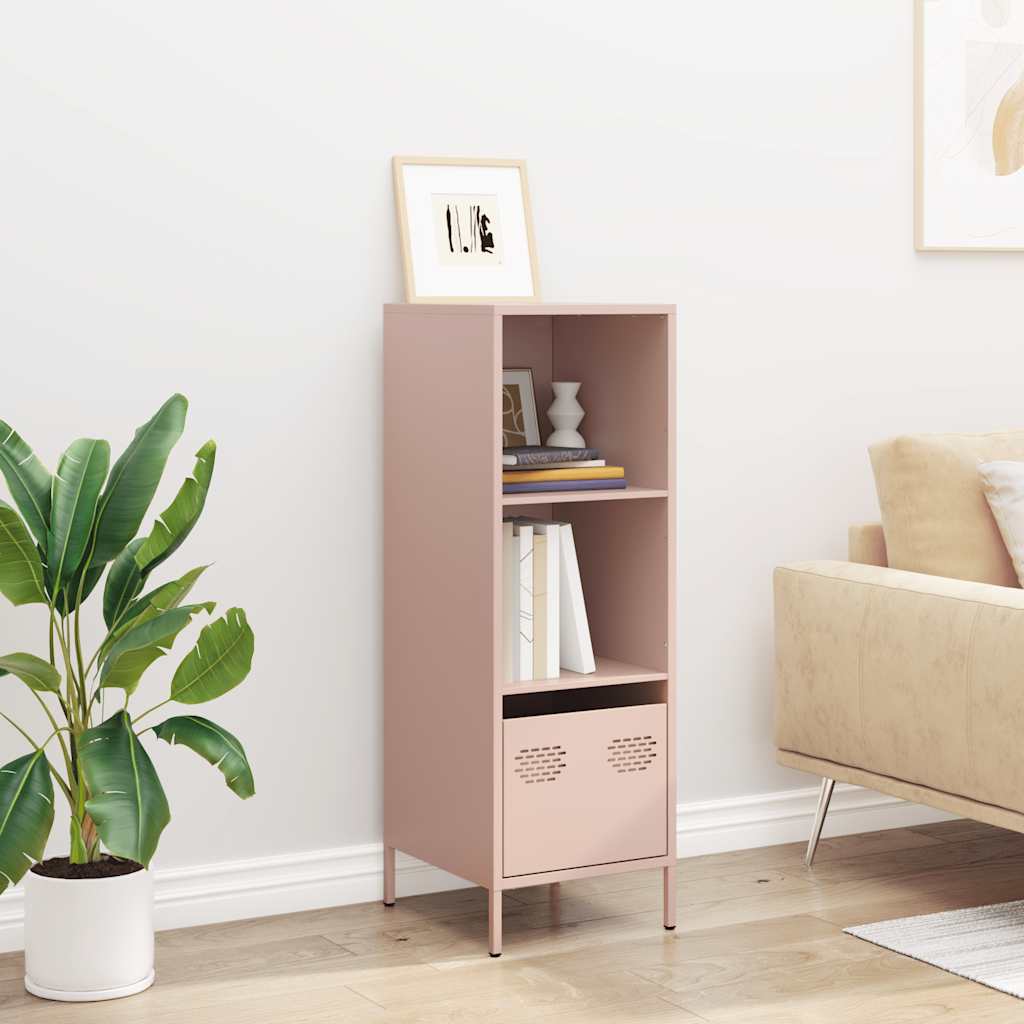 Highboard rosa 35x39x103,5 cm stål