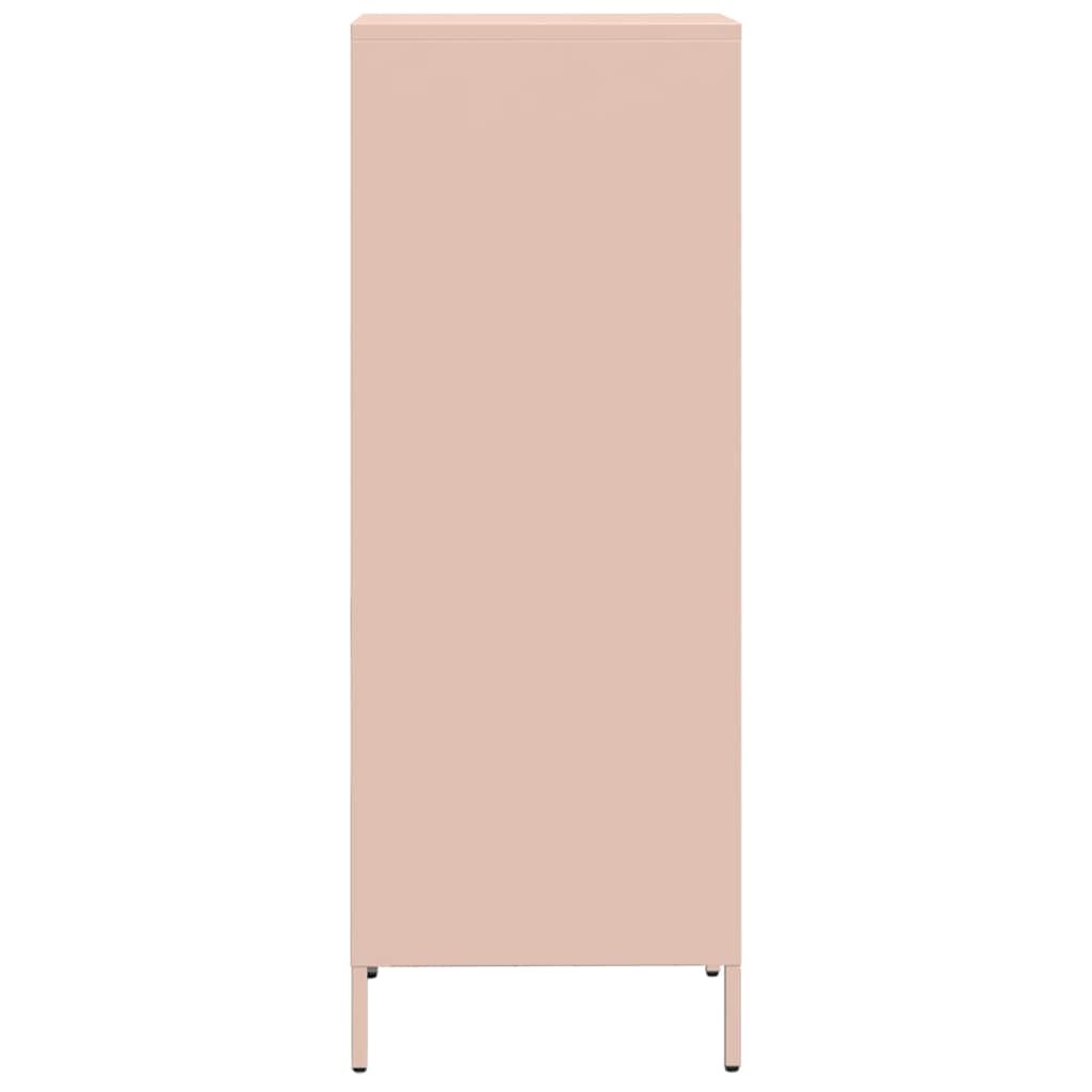 Highboard rosa 35x39x103,5 cm stål