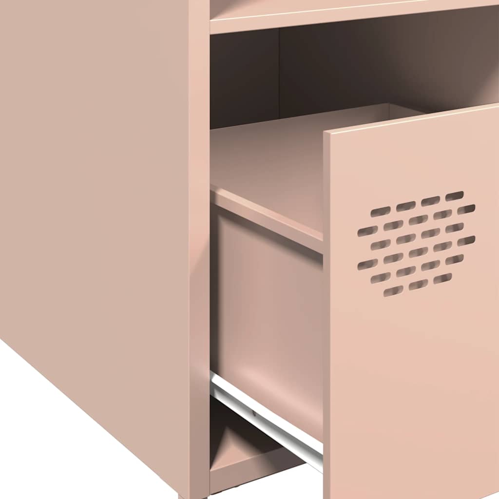 Highboard rosa 35x39x103,5 cm stål