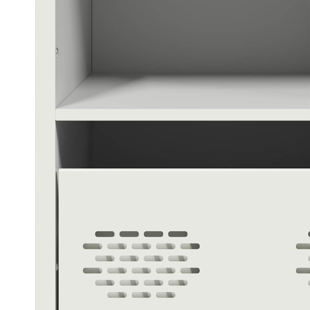 Highboard hvit 35x39x103,5 cm stål