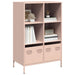 Highboard rosa 68x39x103,5 cm stål