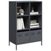 Highboard antrasitt 68x39x103,5 cm stål