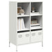 Highboard hvit 68x39x103,5 cm stål
