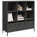 Highboard svart 101,5x39x103,5 cm stål