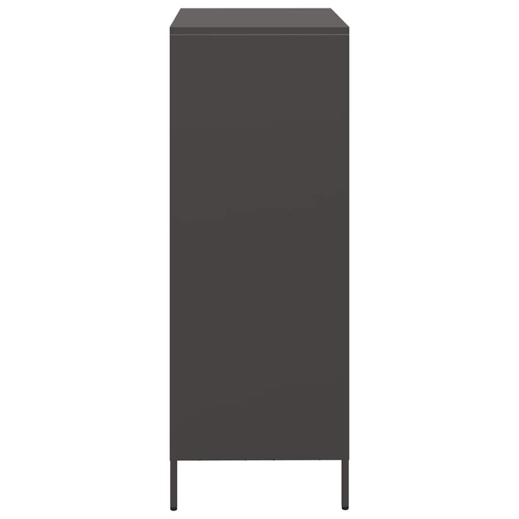 Highboard svart 39x35x103,5 cm stål
