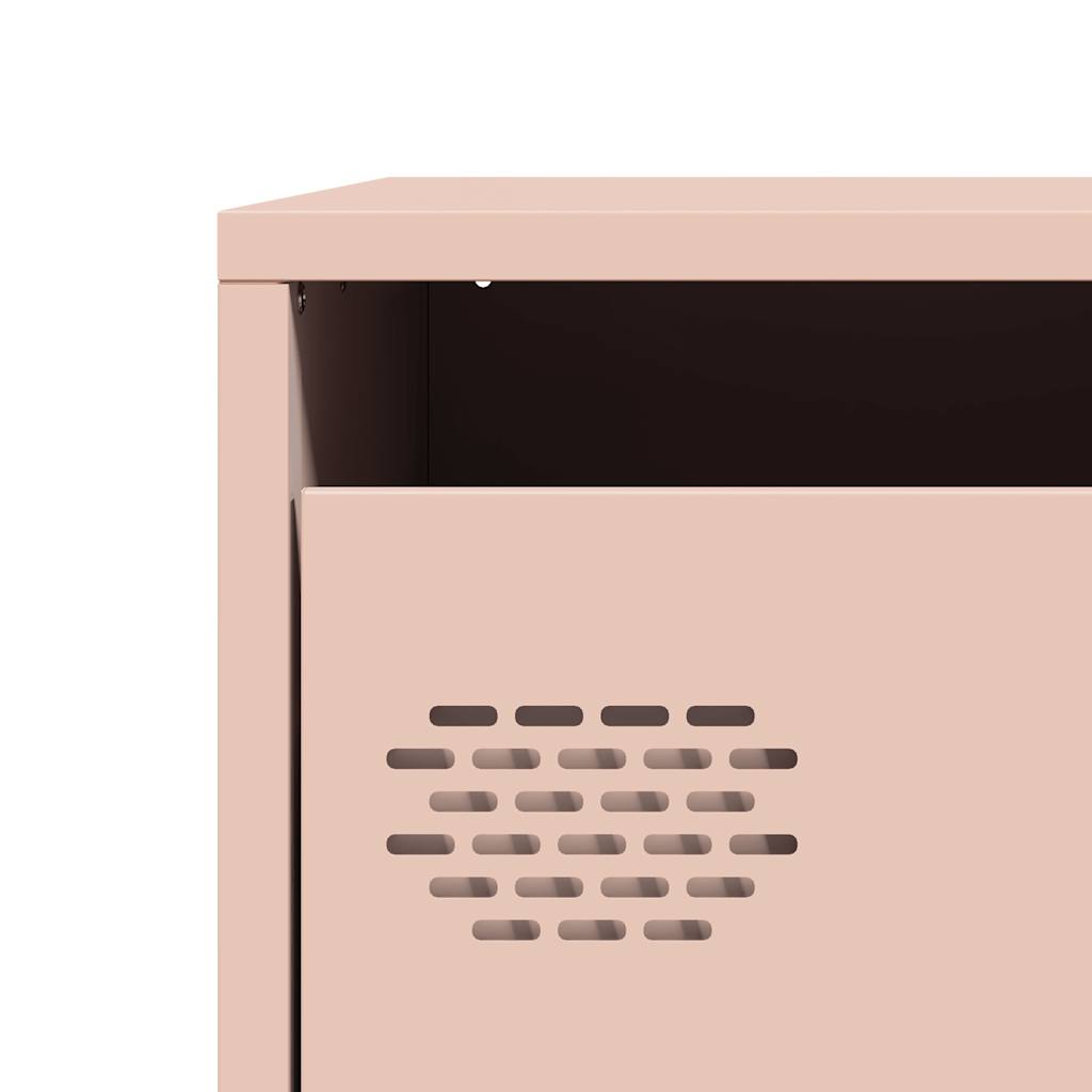 Highboard rosa 39x35x103,5 cm stål