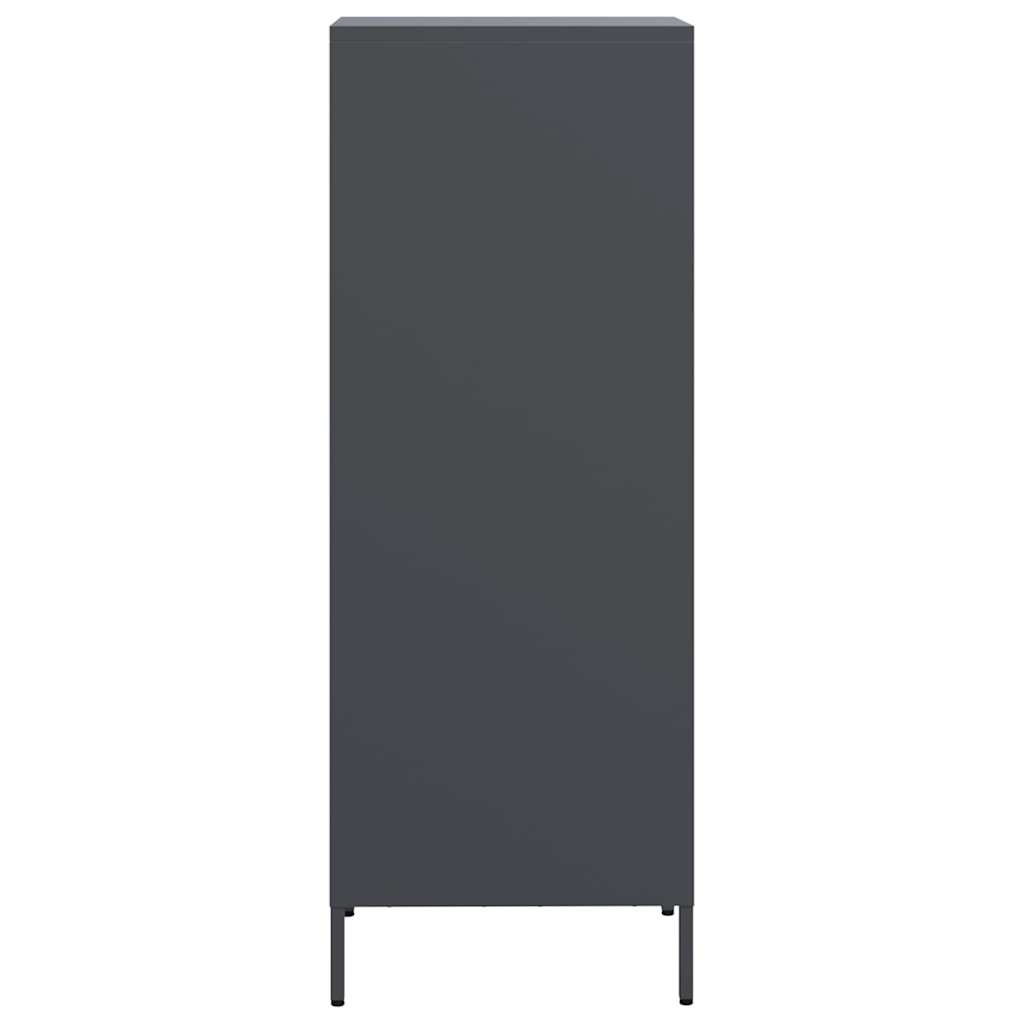 Highboard antrasitt 39x35x103,5 cm stål