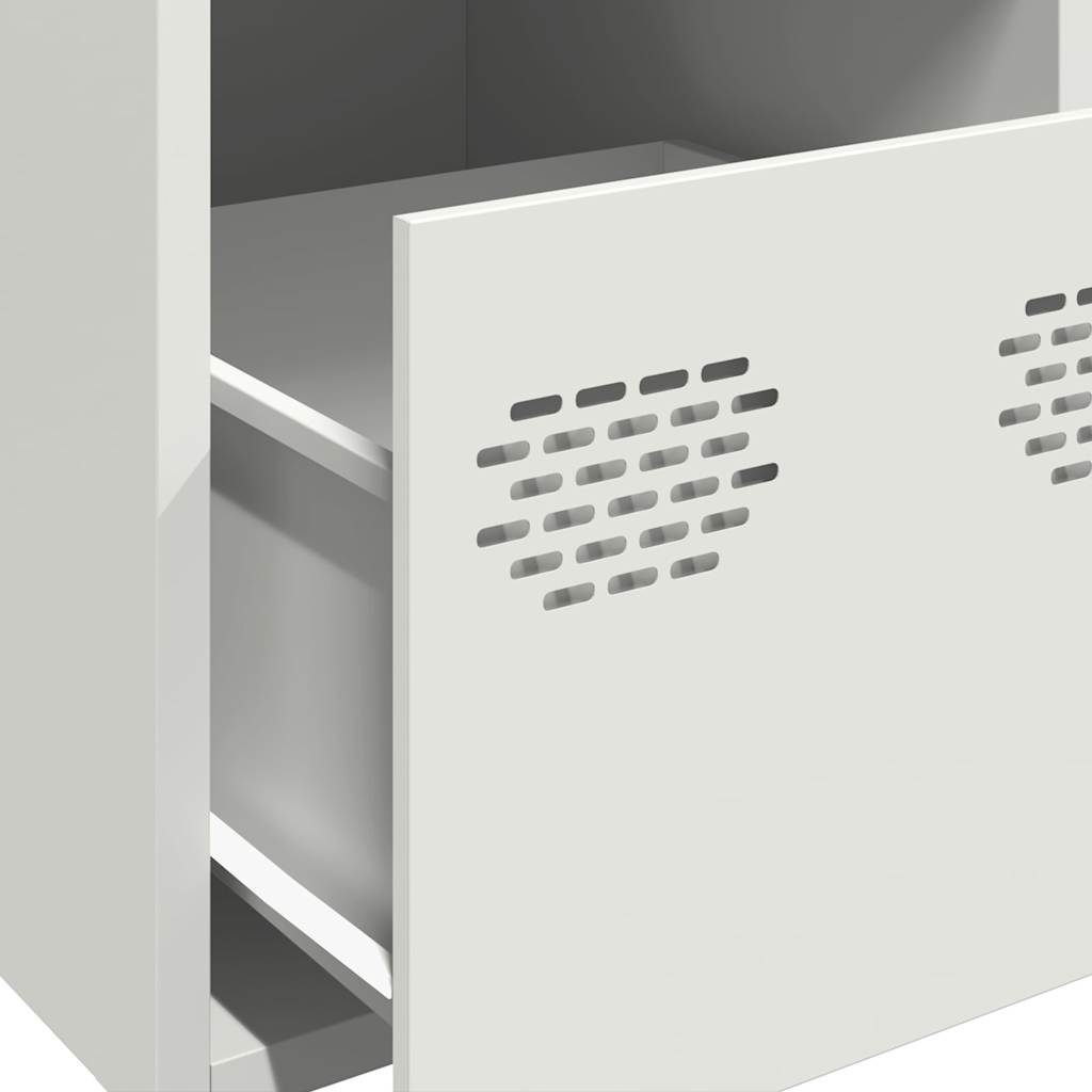 Highboard hvit 39x35x103,5 cm stål