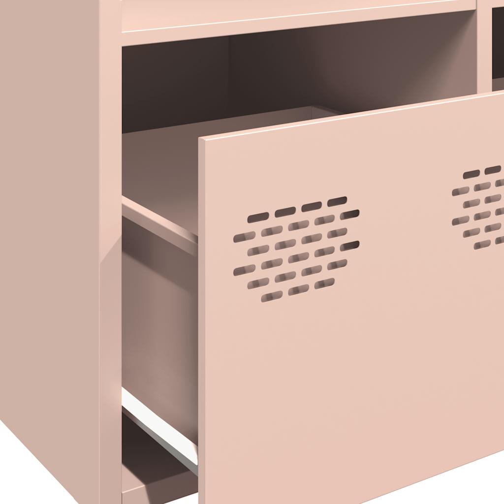 Highboard rosa 68x39x103,5 cm stål