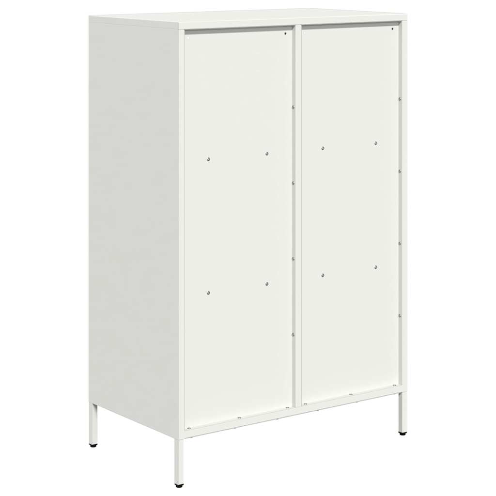 Highboard hvit 68x39x103,5 cm stål