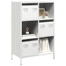 Highboard hvit 68x39x103,5 cm stål
