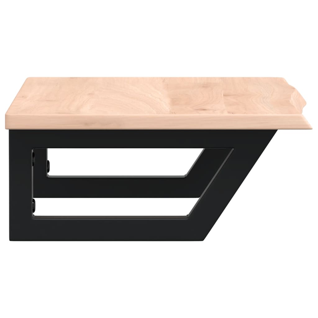 Servanthylle veggmontert stål og heltre eik