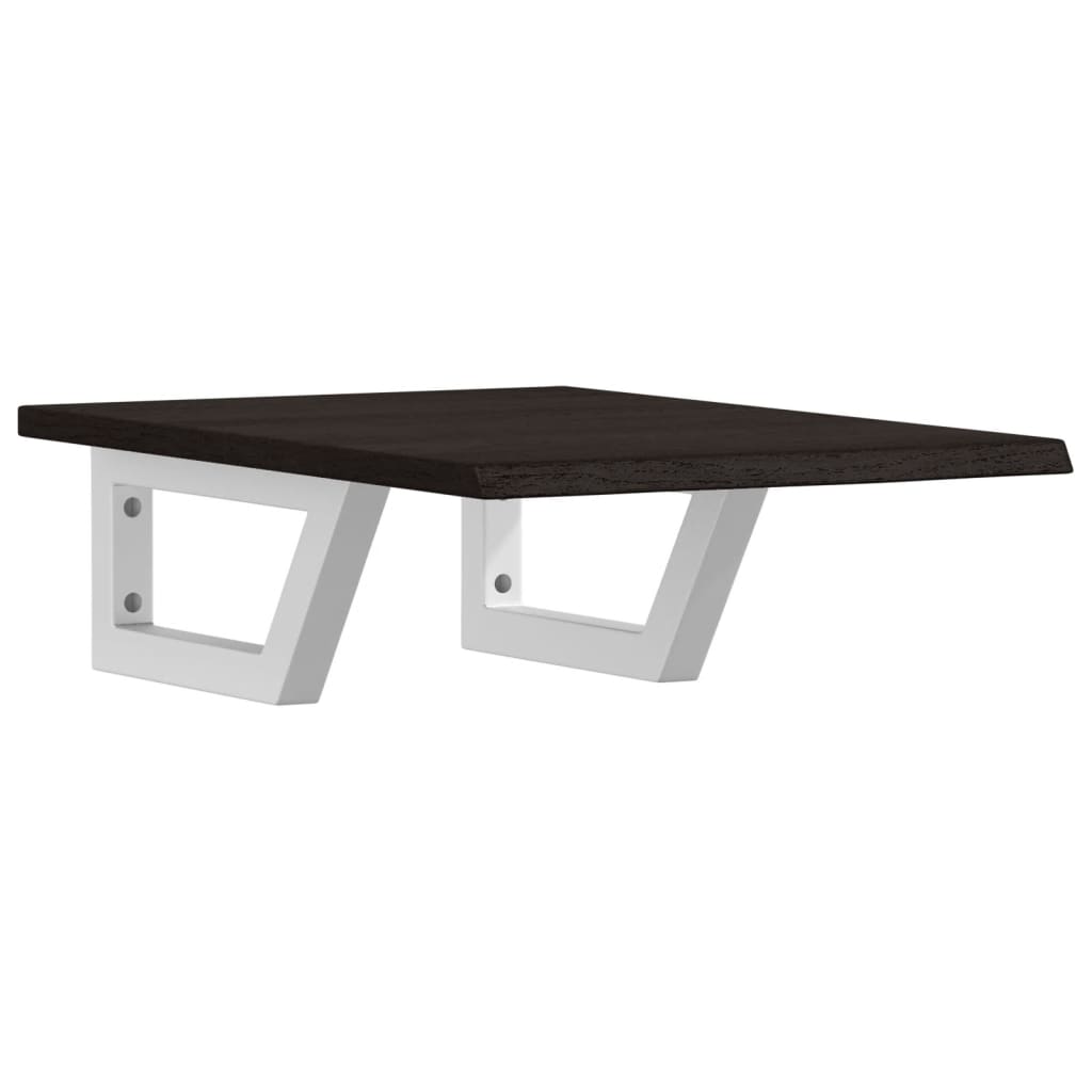 Servanthylle veggmontert stål og heltre eik