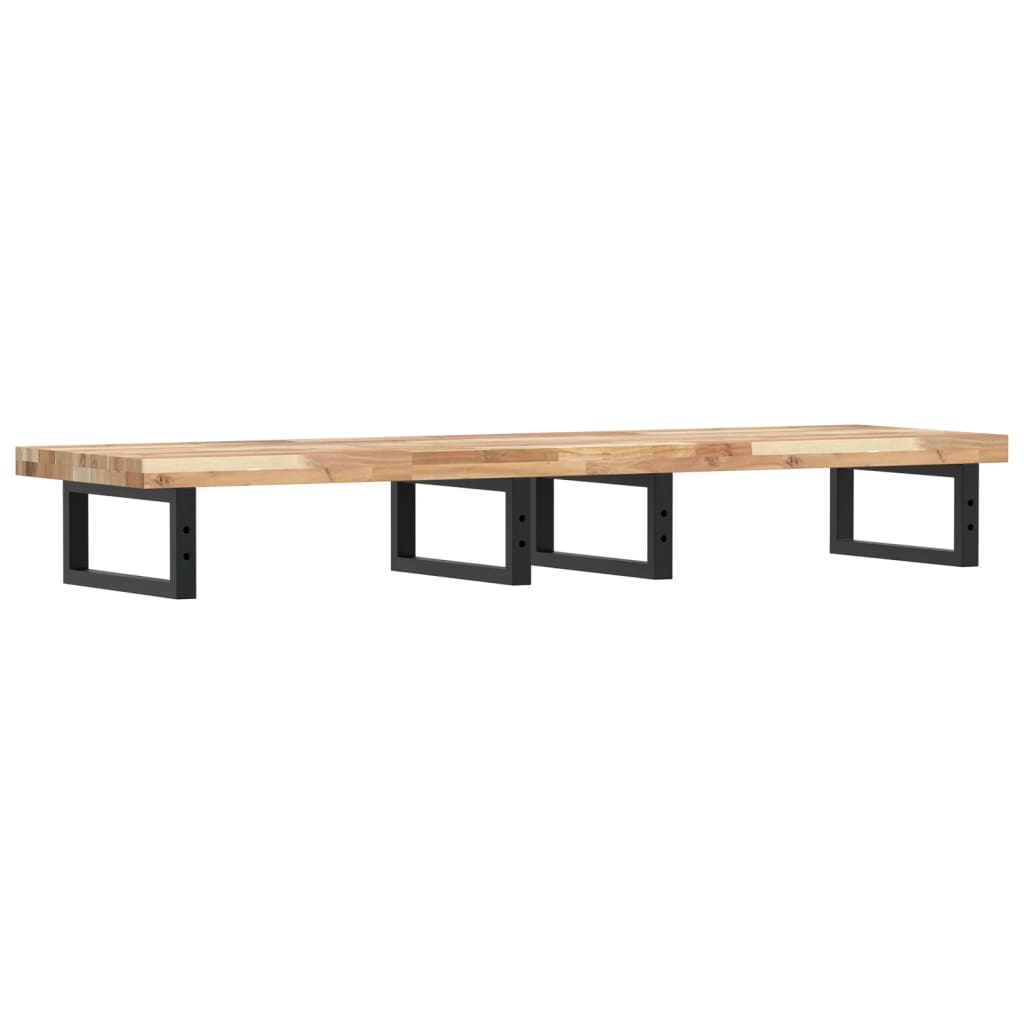 Servanthylle veggmontert stål og heltre akasie
