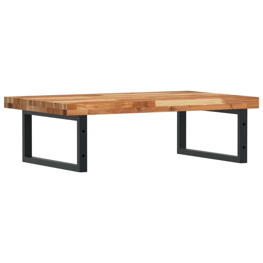 Servanthylle veggmontert stål og heltre akasie