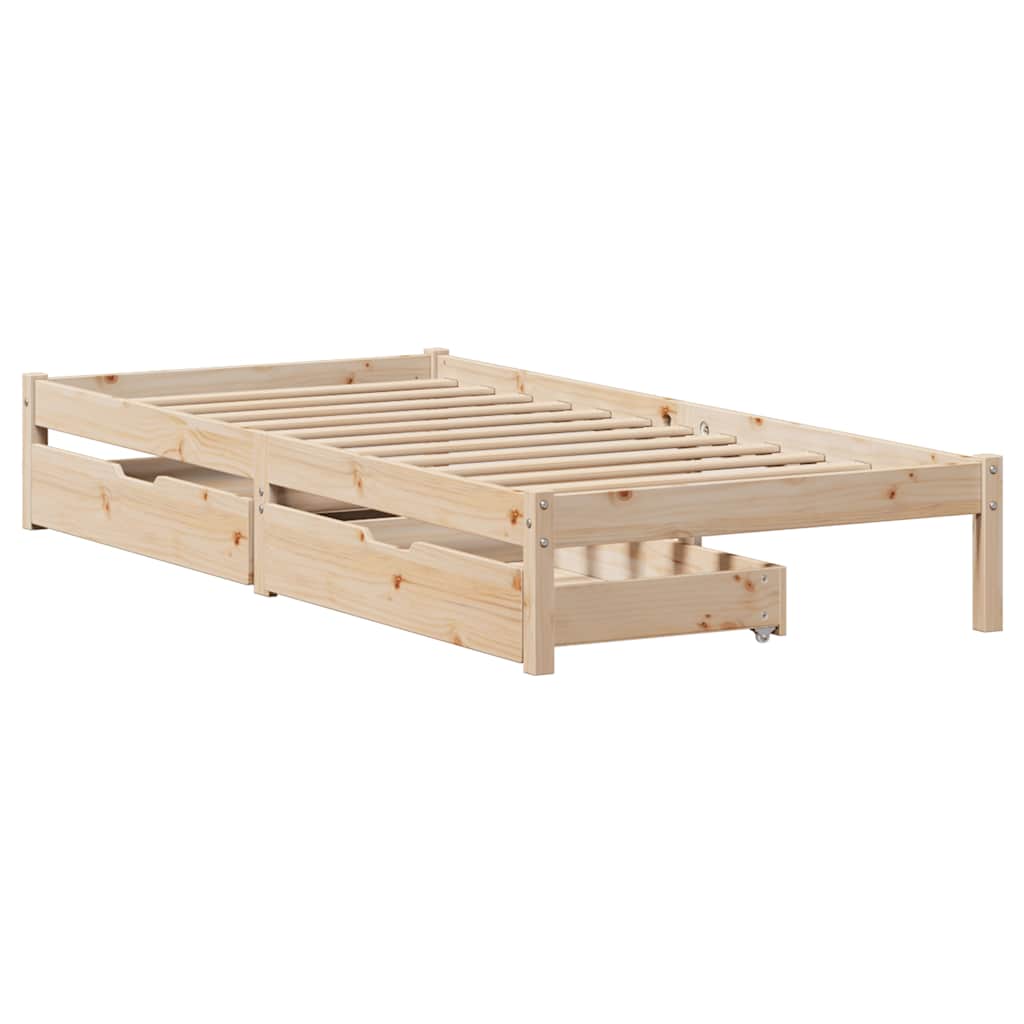 Sengeramme uten madrass 75x190 cm heltre furu
