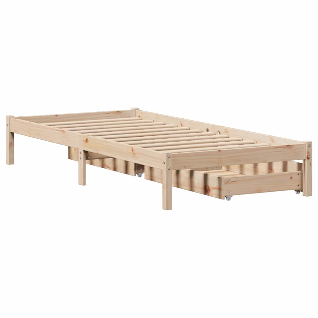 Sengeramme uten madrass 75x190 cm heltre furu