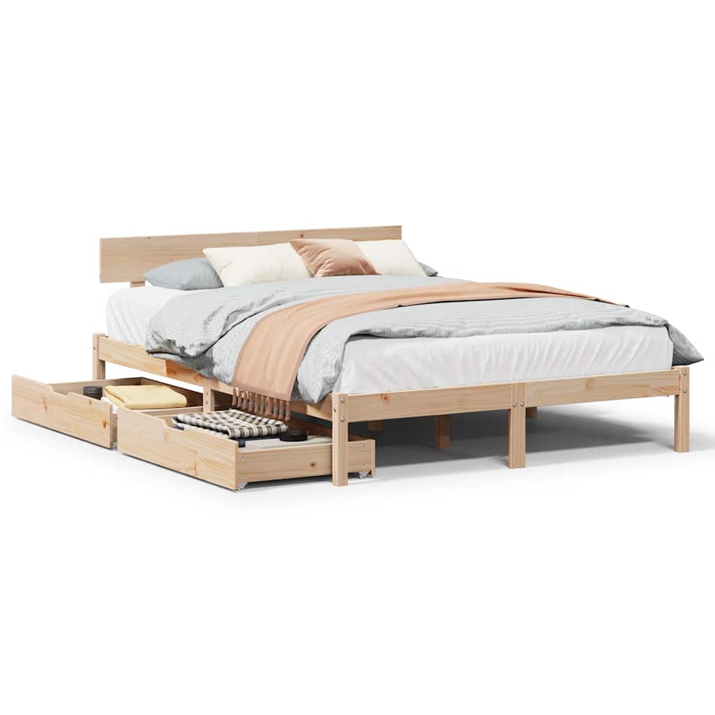 Sengeramme uten madrass 140x190 cm heltre furu