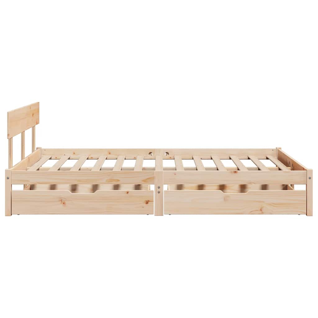 Sengeramme uten madrass 140x190 cm heltre furu