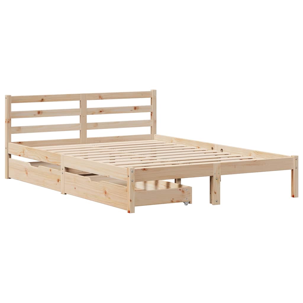 Sengeramme uten madrass 150x200 cm heltre furu