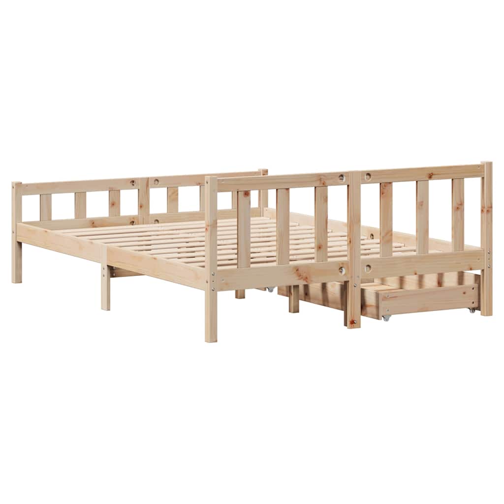 Sengeramme uten madrass 120x190 cm heltre furu