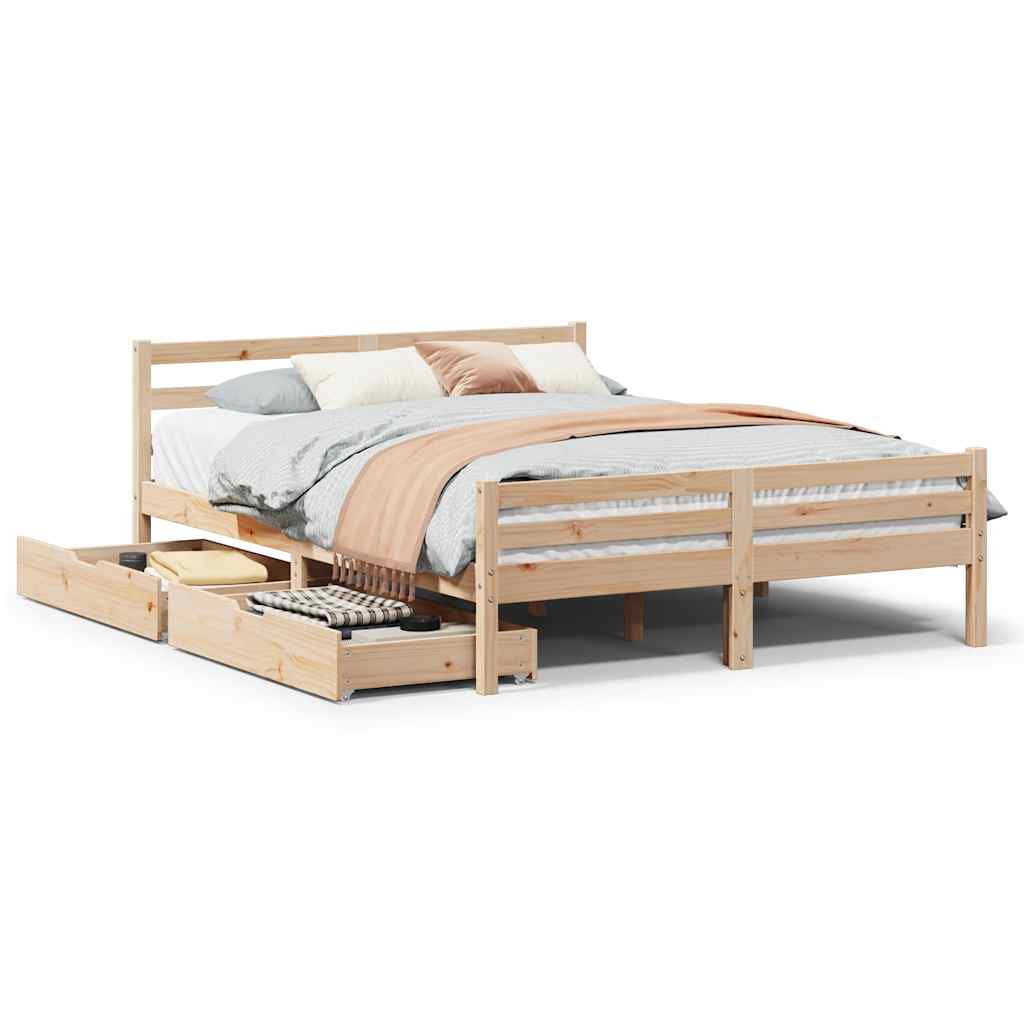 Sengeramme uten madrass 140x190 cm heltre furu