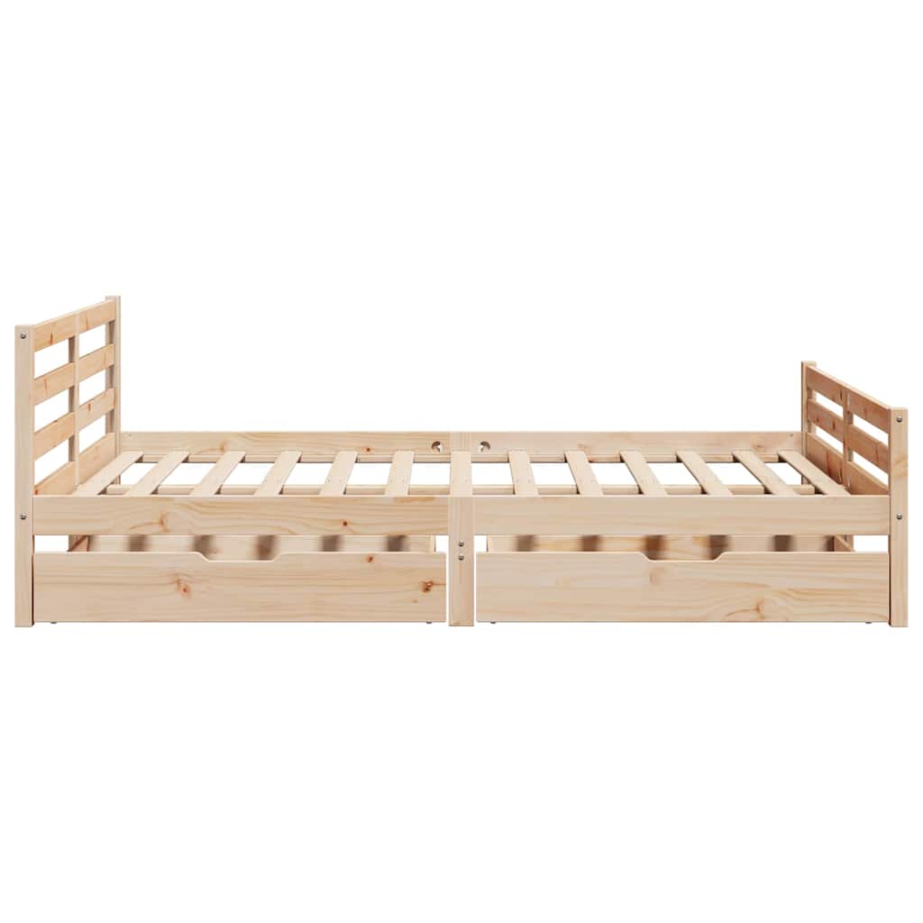 Sengeramme uten madrass 140x190 cm heltre furu