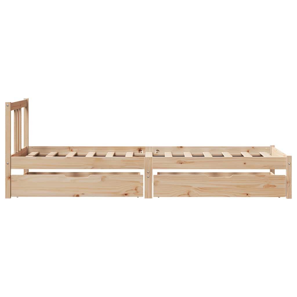 Sengeramme uten madrass 75x190 cm heltre furu