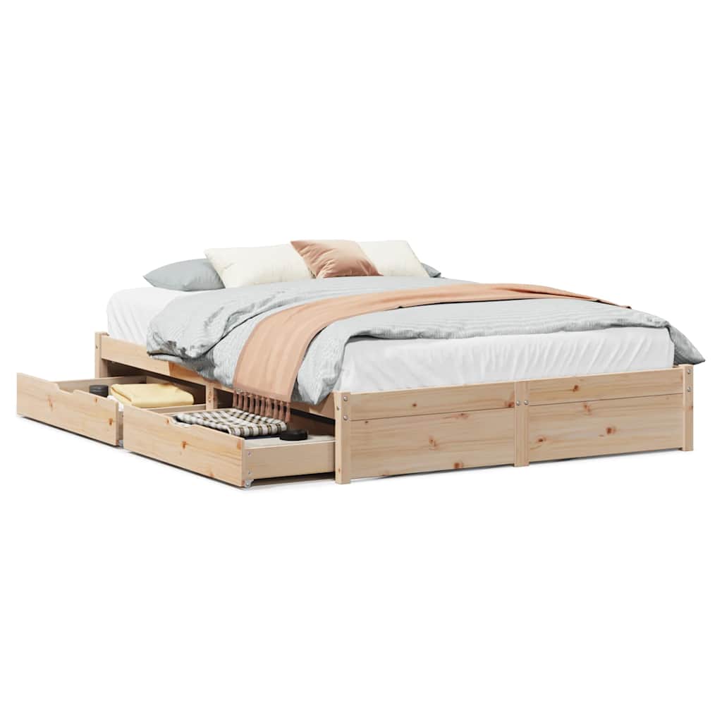 Sengeramme uten madrass 120x190 cm heltre furu