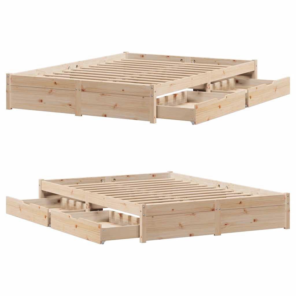Sengeramme uten madrass 120x190 cm heltre furu