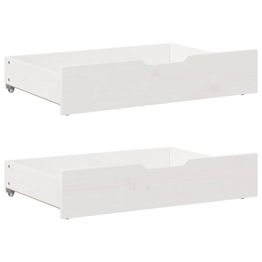 Sengeramme uten madrass hvit 90x190 cm heltre furu