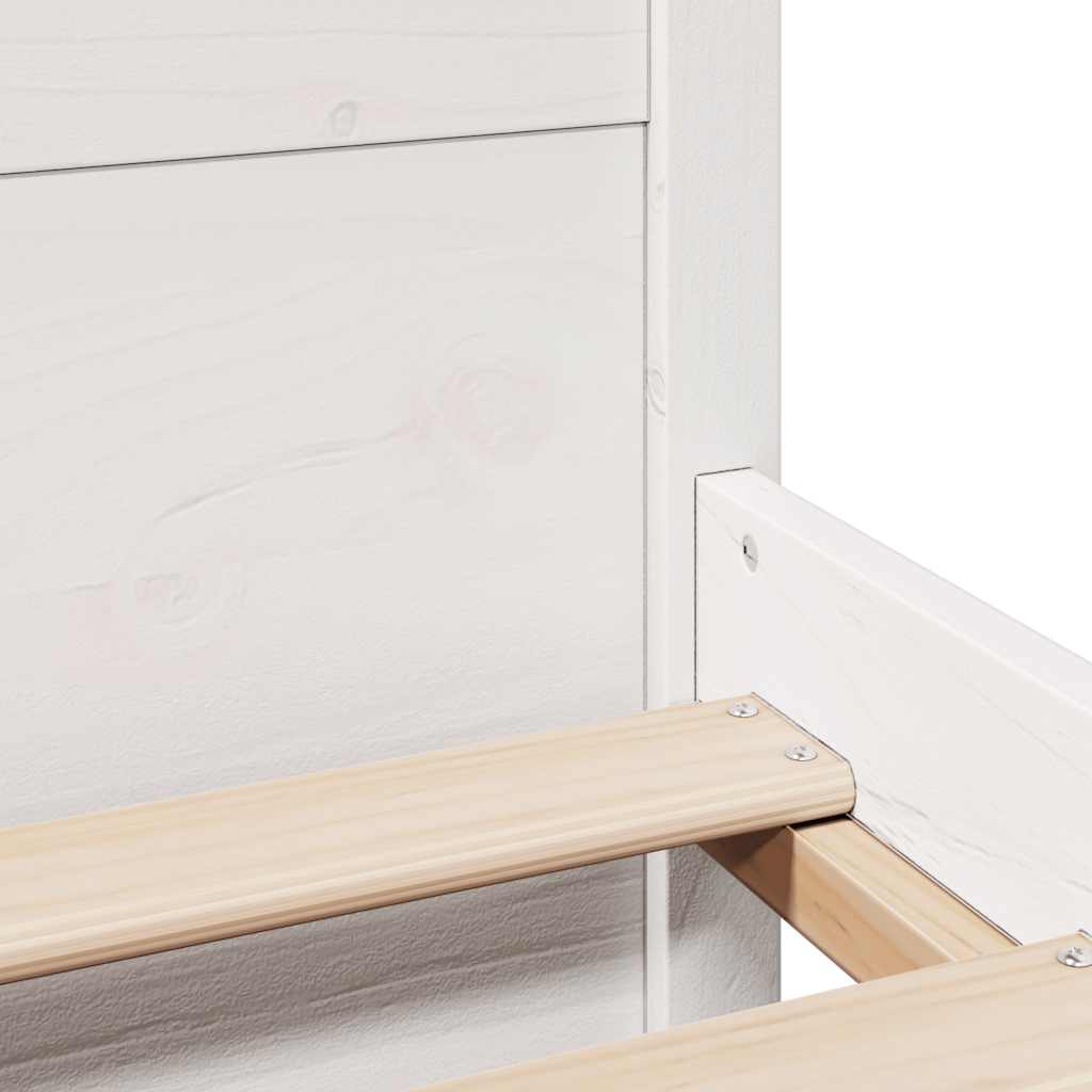 Sengeramme uten madrass hvit 90x190 cm heltre furu